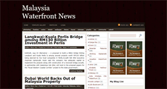 Desktop Screenshot of malaysiawaterfronts.blogspot.com