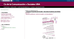 Desktop Screenshot of cienciasdelacomunicacionuba.blogspot.com
