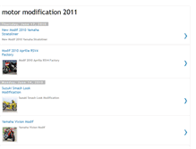 Tablet Screenshot of motor-modification-2011.blogspot.com
