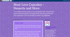 Desktop Screenshot of mustlovecupcakesandmore.blogspot.com