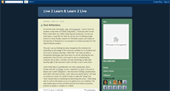 Desktop Screenshot of live2learnlearn2live.blogspot.com