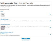 Tablet Screenshot of miles-ministerialis.blogspot.com
