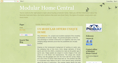 Desktop Screenshot of modularhomecentral.blogspot.com