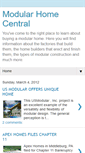 Mobile Screenshot of modularhomecentral.blogspot.com