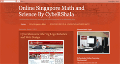 Desktop Screenshot of onlinesingaporemathbycybershala.blogspot.com