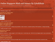 Tablet Screenshot of onlinesingaporemathbycybershala.blogspot.com