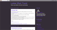 Desktop Screenshot of lookeewhatifound.blogspot.com