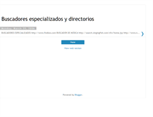 Tablet Screenshot of buscadoresdirectorios.blogspot.com