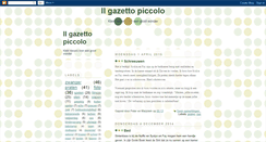 Desktop Screenshot of ilgazettopiccolo.blogspot.com