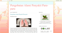 Desktop Screenshot of pengobatanalamipenyakitparu-paru.blogspot.com