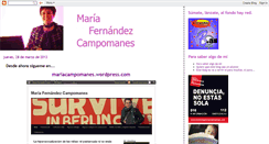 Desktop Screenshot of mariacampomanes.blogspot.com