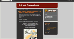Desktop Screenshot of entropia-producciones.blogspot.com
