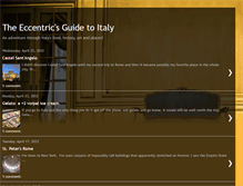 Tablet Screenshot of eccentricsguidetoitaly.blogspot.com