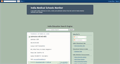 Desktop Screenshot of india-medical-schools.blogspot.com