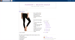 Desktop Screenshot of fashionbeautydaily.blogspot.com