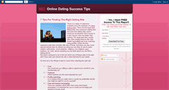 Desktop Screenshot of online-dating-success-tips.blogspot.com