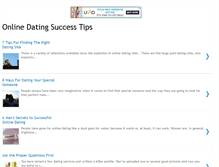 Tablet Screenshot of online-dating-success-tips.blogspot.com