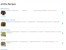 Tablet Screenshot of anitha-recipes.blogspot.com