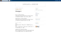 Desktop Screenshot of lineage-2-server.blogspot.com