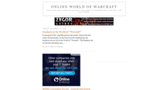 Desktop Screenshot of onlineworldofwarcraft.blogspot.com