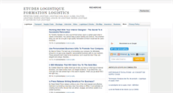 Desktop Screenshot of etudes-logistique.blogspot.com