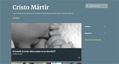 Desktop Screenshot of cristomartir.blogspot.com