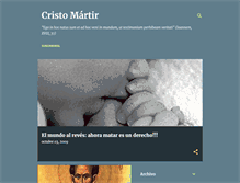 Tablet Screenshot of cristomartir.blogspot.com