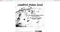 Desktop Screenshot of lissabird.blogspot.com