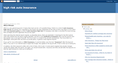 Desktop Screenshot of high-risk-auto-insurance-center.blogspot.com