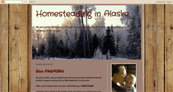 Desktop Screenshot of homesteadinginalaska.blogspot.com