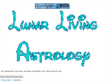 Tablet Screenshot of lunarliving.blogspot.com