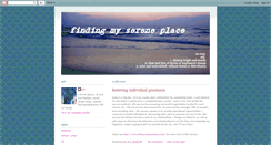 Desktop Screenshot of findingmysereneplace.blogspot.com