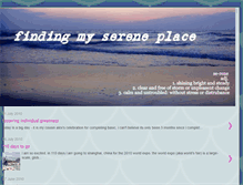 Tablet Screenshot of findingmysereneplace.blogspot.com