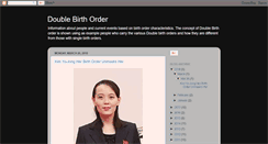 Desktop Screenshot of doublebirthorder.blogspot.com