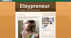 Desktop Screenshot of etsypreneur.blogspot.com