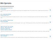 Tablet Screenshot of bibiquintelablog.blogspot.com