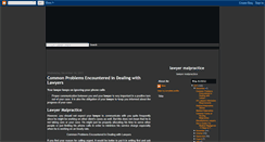 Desktop Screenshot of lawyer-malpractice.blogspot.com