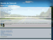 Tablet Screenshot of mundodedeborah.blogspot.com