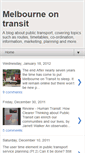 Mobile Screenshot of melbourneontransit.blogspot.com