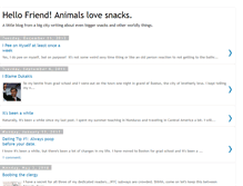 Tablet Screenshot of animalslovesnacks.blogspot.com