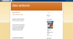 Desktop Screenshot of deo-antonio.blogspot.com