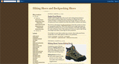 Desktop Screenshot of hikingshoesguide.blogspot.com