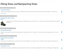 Tablet Screenshot of hikingshoesguide.blogspot.com