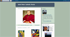 Desktop Screenshot of churchofsaintpeter.blogspot.com