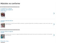 Tablet Screenshot of mostolesnoconforme.blogspot.com