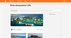 Desktop Screenshot of oneawesomelife.blogspot.com