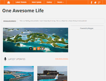 Tablet Screenshot of oneawesomelife.blogspot.com