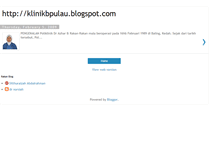 Tablet Screenshot of klinikbpulau.blogspot.com