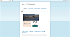 Desktop Screenshot of learn-dutch-language.blogspot.com