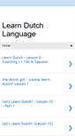 Mobile Screenshot of learn-dutch-language.blogspot.com